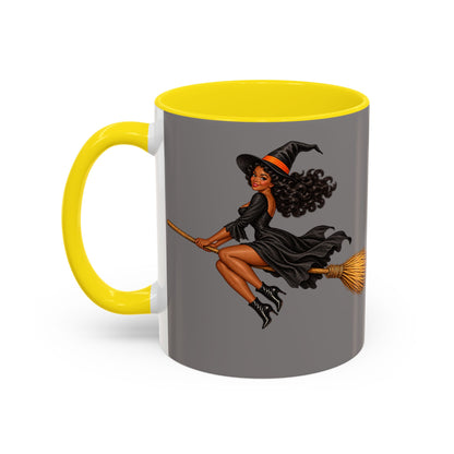 Velvet Vex Grey Accent Mug by CreepyCrafts.boo