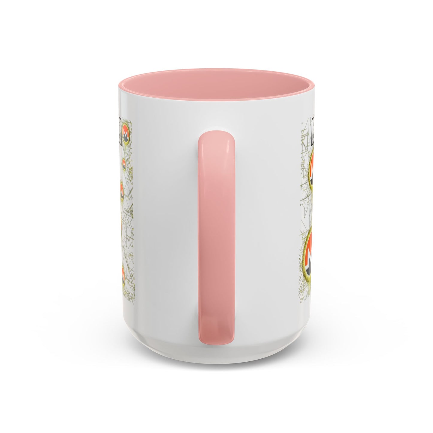 Monero (XMR) don't assume your freedoms are assured White Accent Mug by cypherpunkgear.com