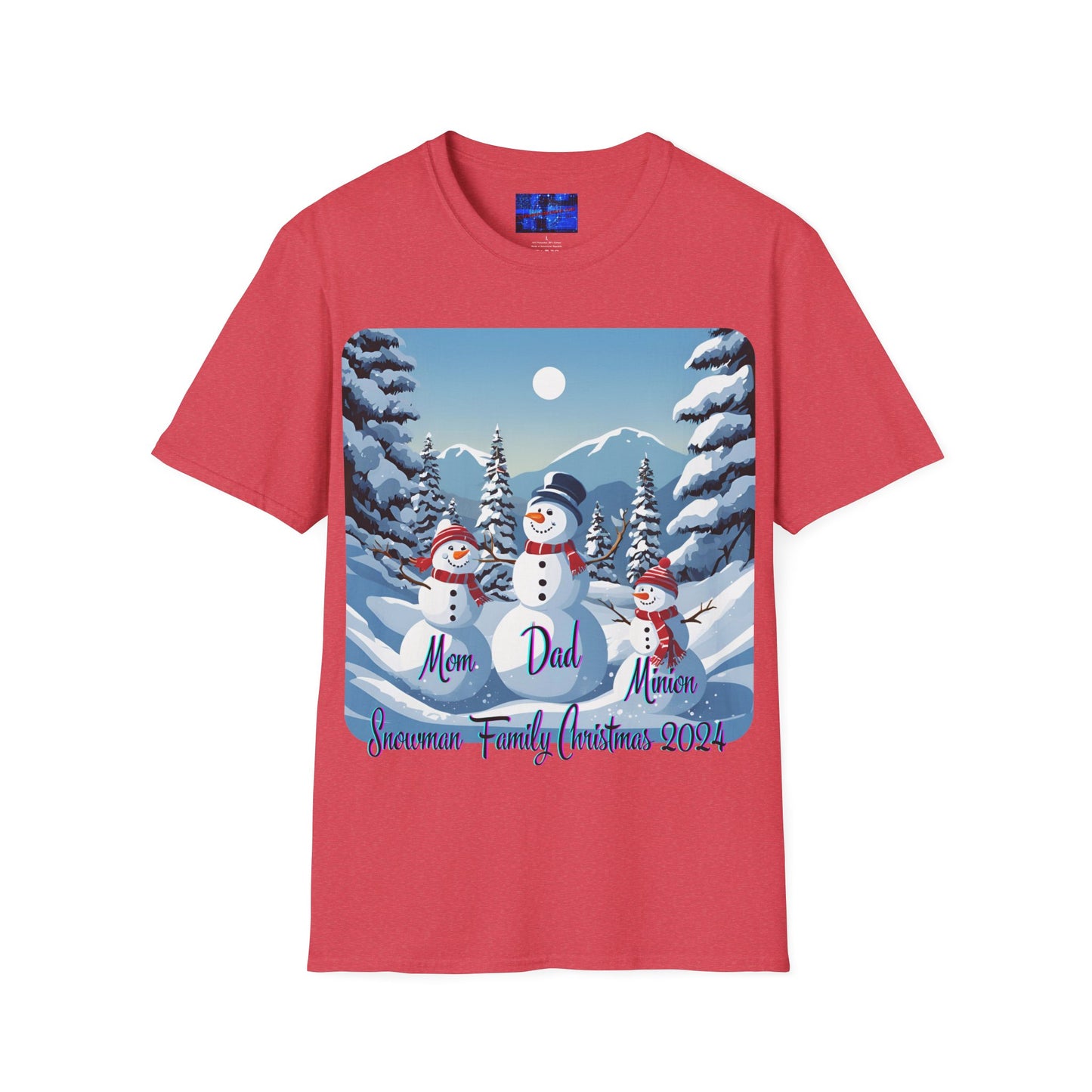 Snowman Family of 3 LTcolors Unisex T-Shirt by cypherpunkgear