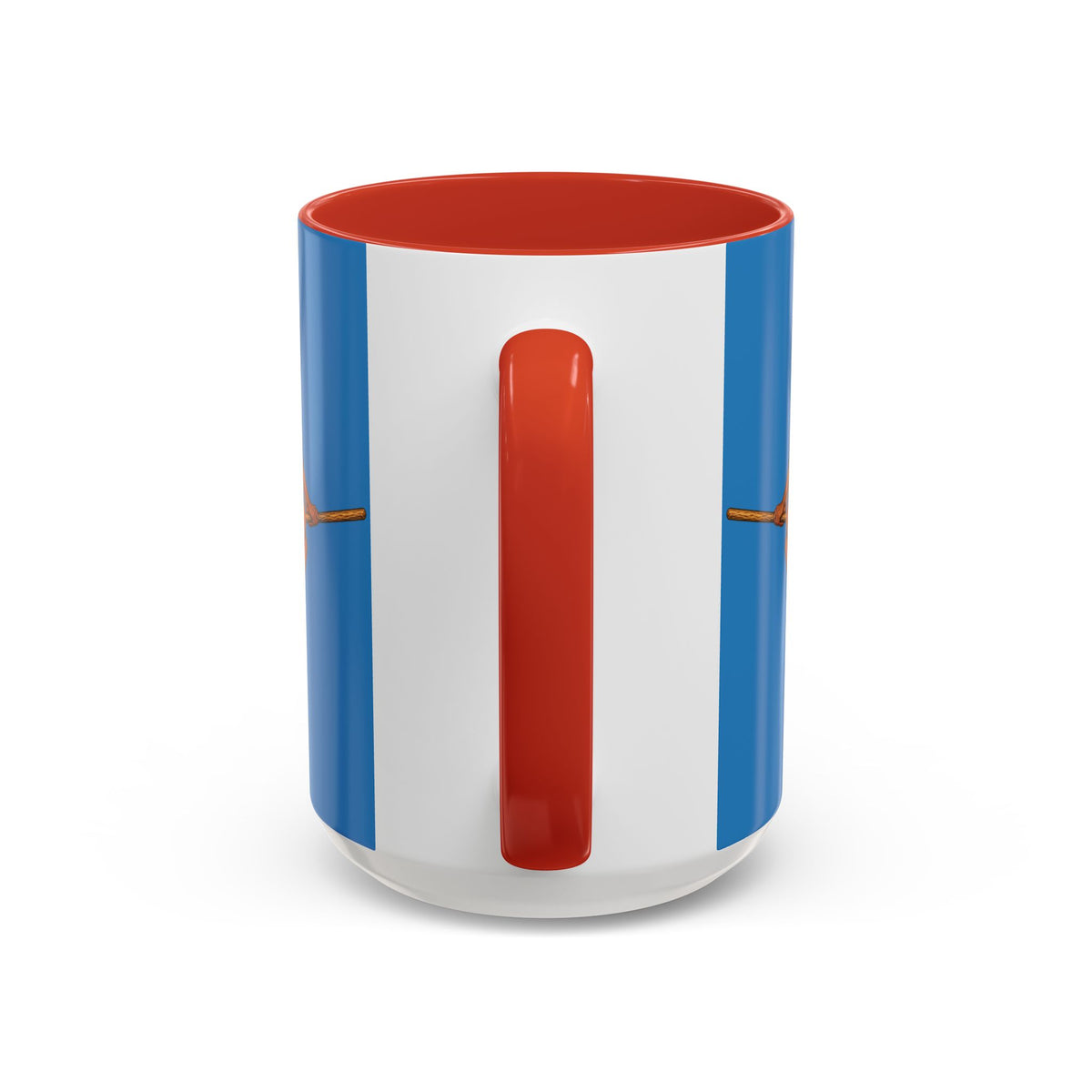 Velvet Vex Blue Accent Mug by CreepyCrafts.boo