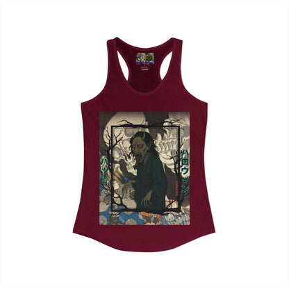 Yōkai Happy Halloween Women's Racerback Tank Top by CreepyCrafts.boo