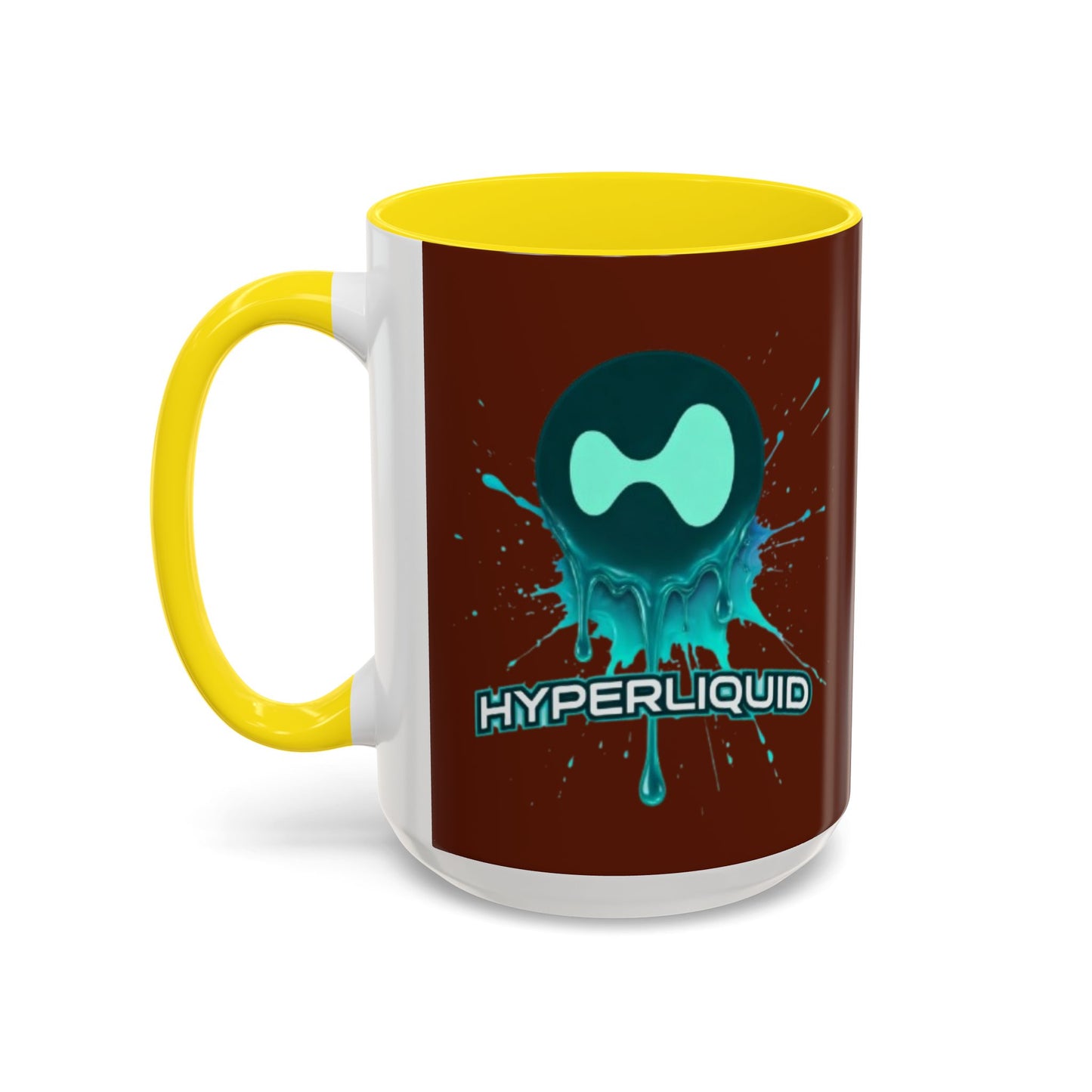 HYPE Drip Brown Accent Mug by cypherpunkgear.com