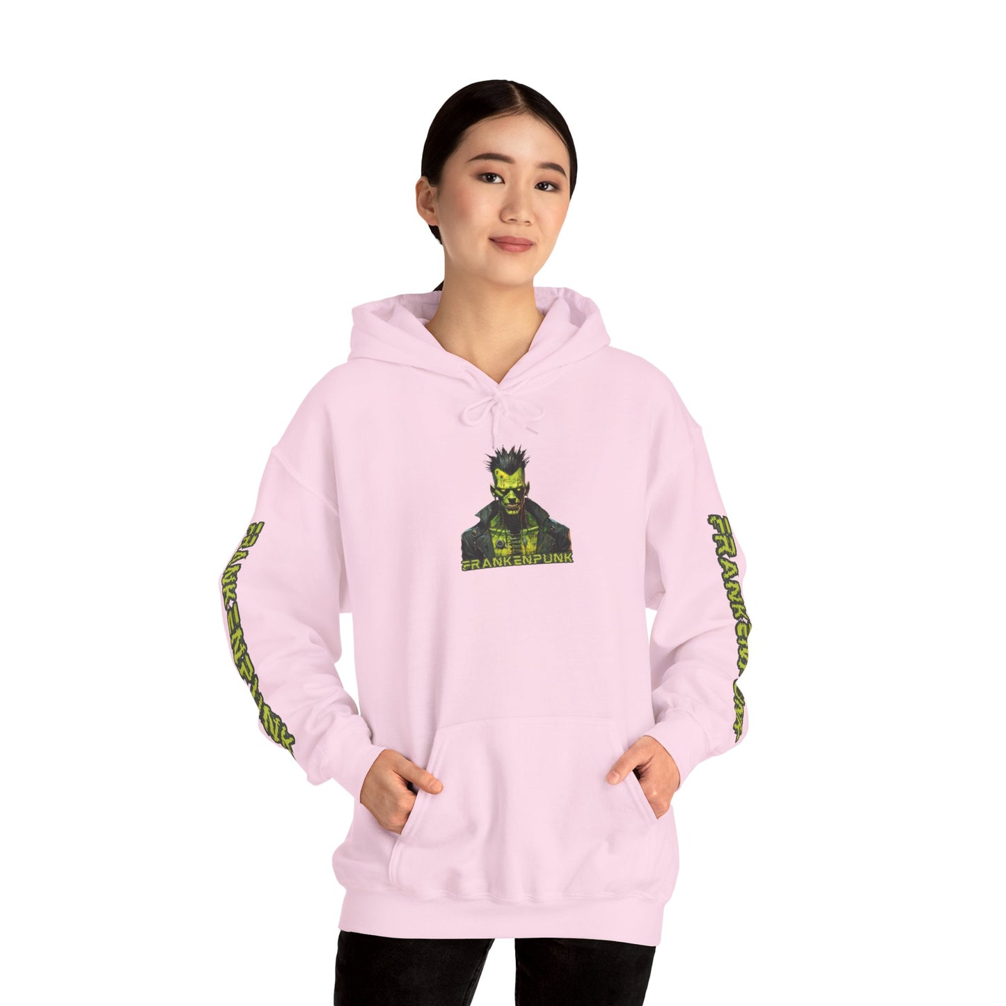 Frankenpunk Hoodie Unisex Hooded Sweatshirt by CreepyCrafts.boo