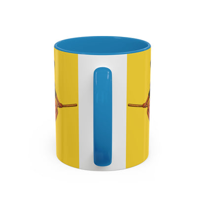 Velvet Vex Yellow Accent Mug by CreepyCrafts.boo