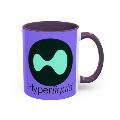 Hyperliquid Black font Light Purple Accent Mug by cypherpunkgear.com