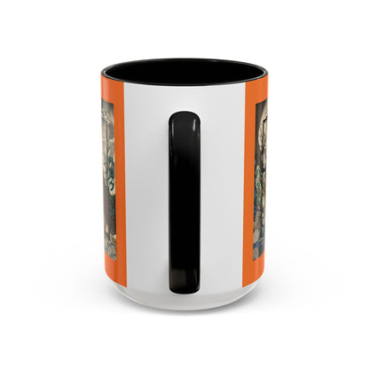 Yōkai Happy Halloween Orange Accent Mug by CreepyCrafts.boo