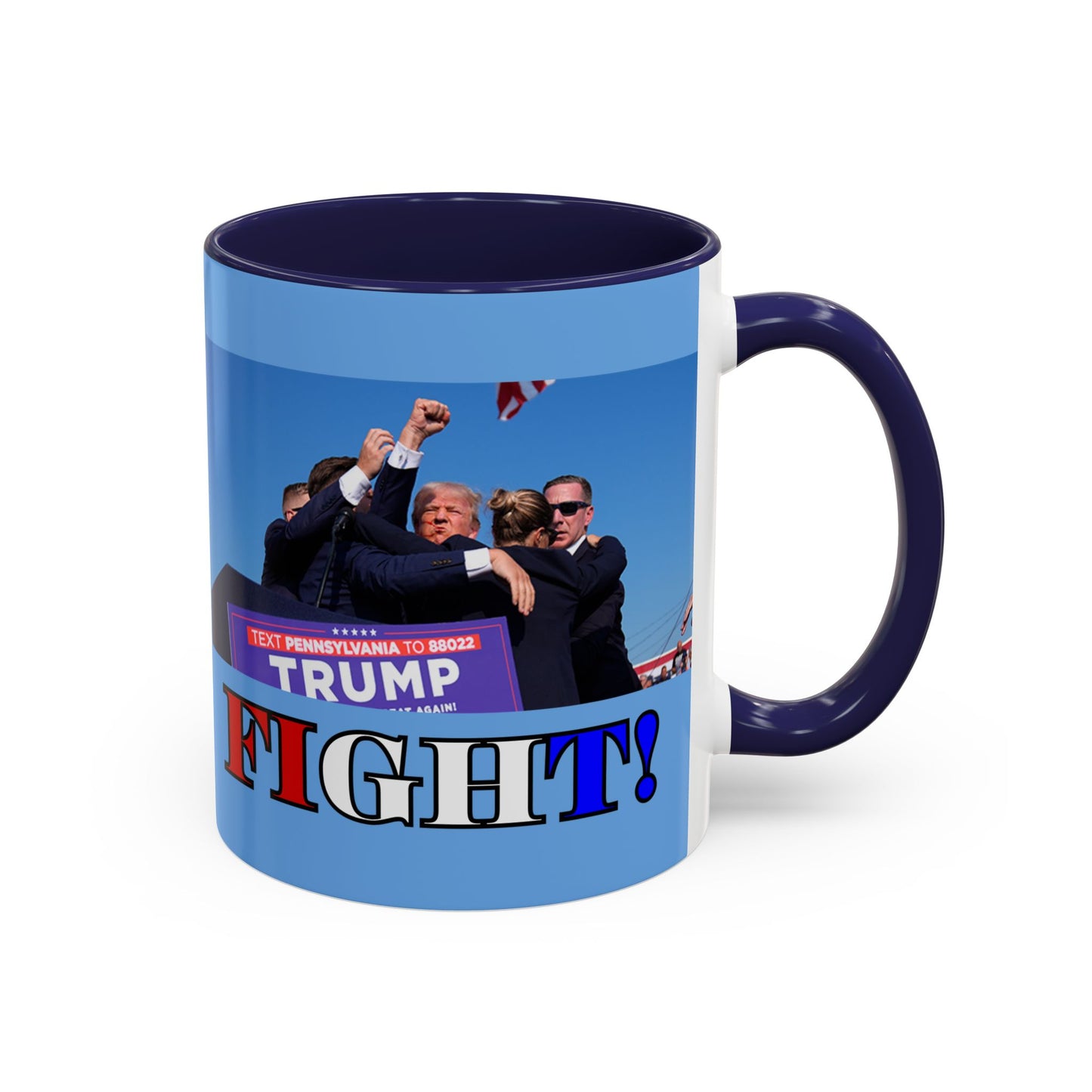 Fight! Accent Mug by cypherpunkgear