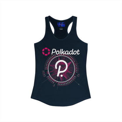 Polkadot (DOT) Women's Racerback Tank Top by cypherpunkgear.com