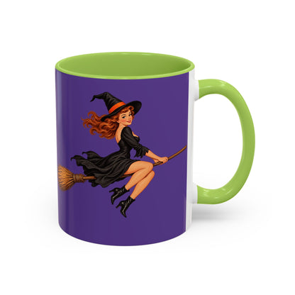 Hazel Hex Purple Accent Mug by CreepyCrafts.boo
