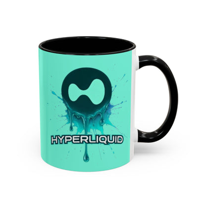HYPE Drip Light Hyperliquid Accent Mug by cypherpunkgear.com
