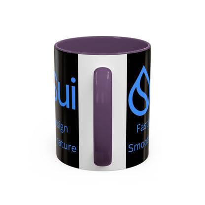 SUI Black Accent Mug by cypherpunkgear.com