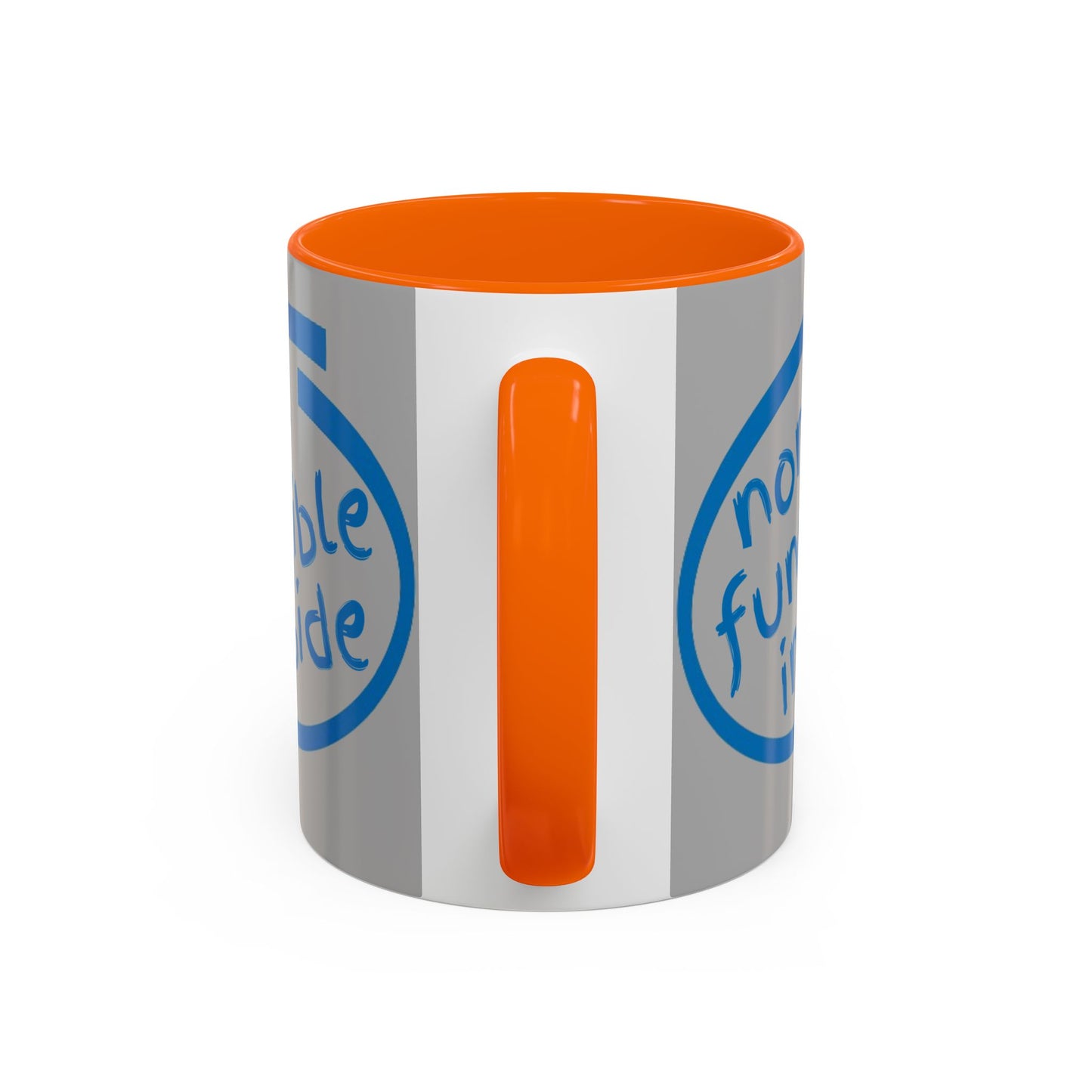 Non-Fungible Inside Grey Accent Mug by cypherpunkgear.com