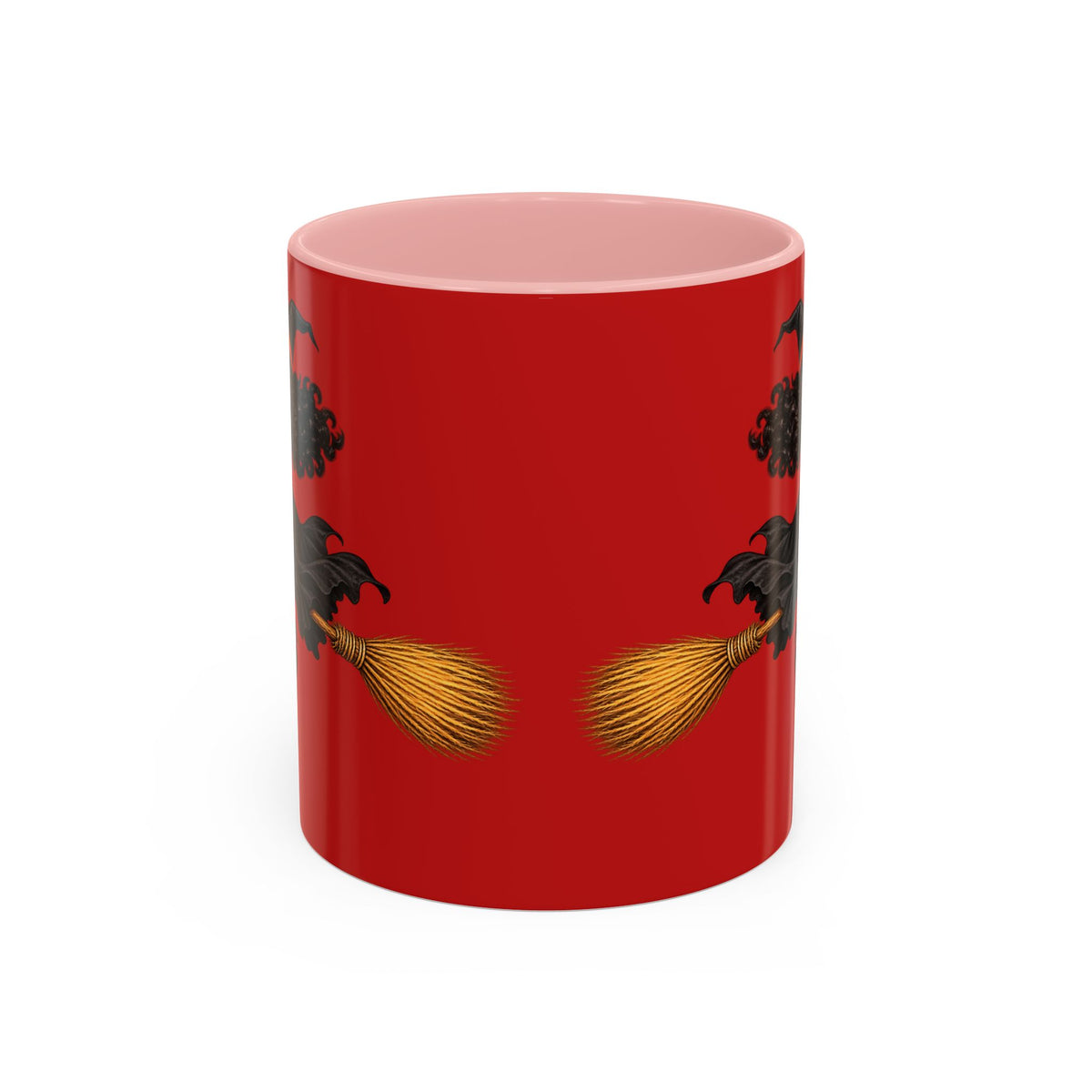 Velvet Vex Red Accent Mug by CreepyCrafts.boo