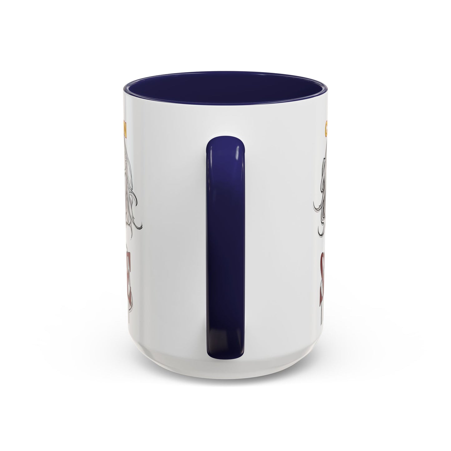 Caution, Savage White Accent Mug by cypherpunkgear.com