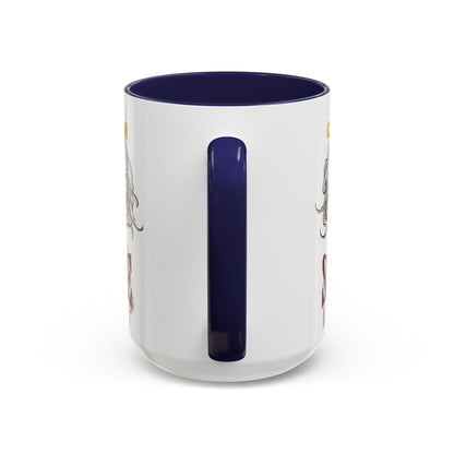 Caution, Savage White Accent Mug by cypherpunkgear.com