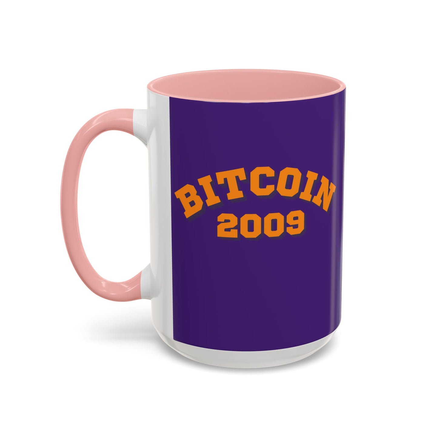 Bitcoin 2009 Dark Purple Accent Mug by cypherpunkgear.com