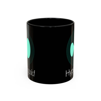 Hyperliquid White font Black Accent Mug by cypherpunkgear.com