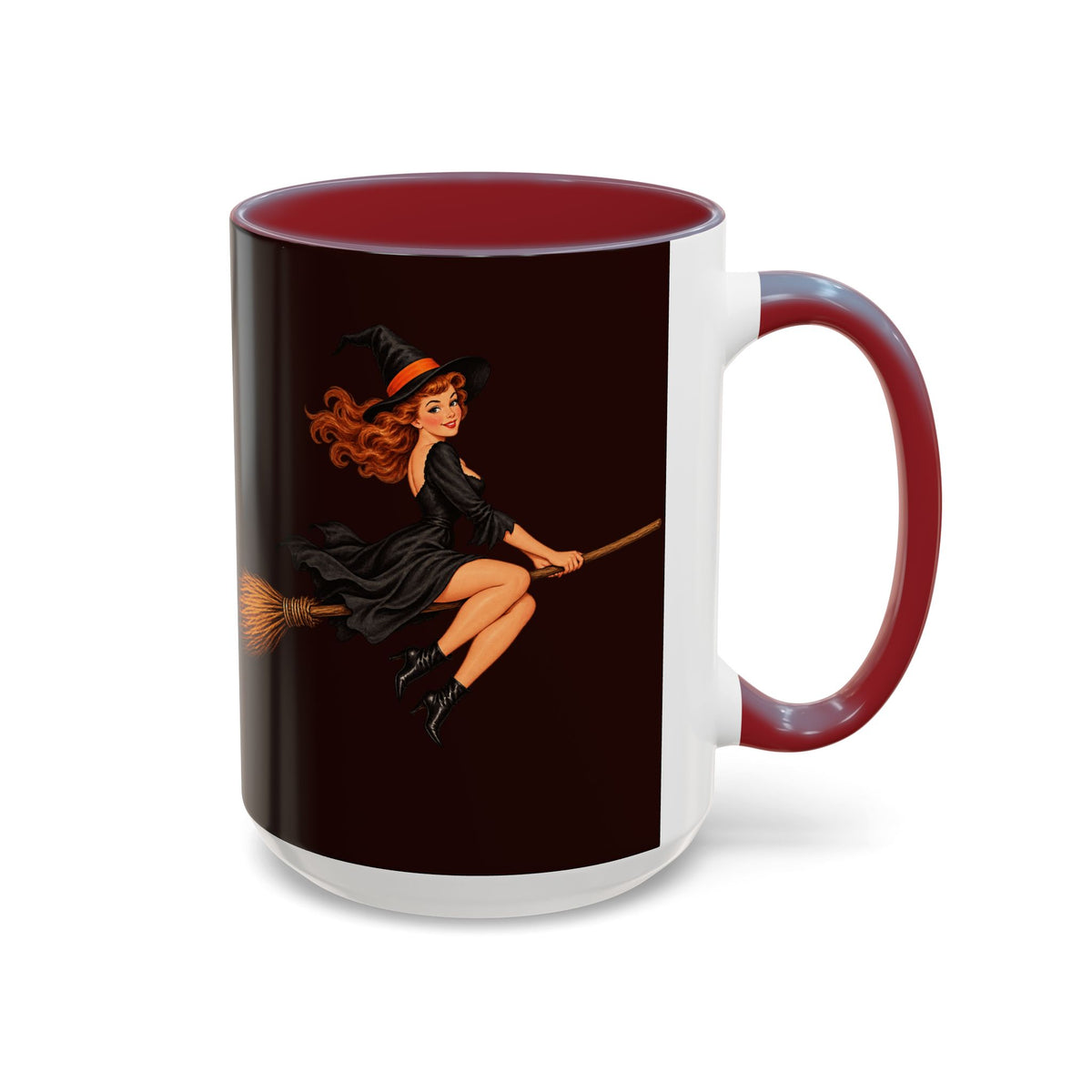 Hazel Hex Brown Accent Mug by CreepyCrafts.boo