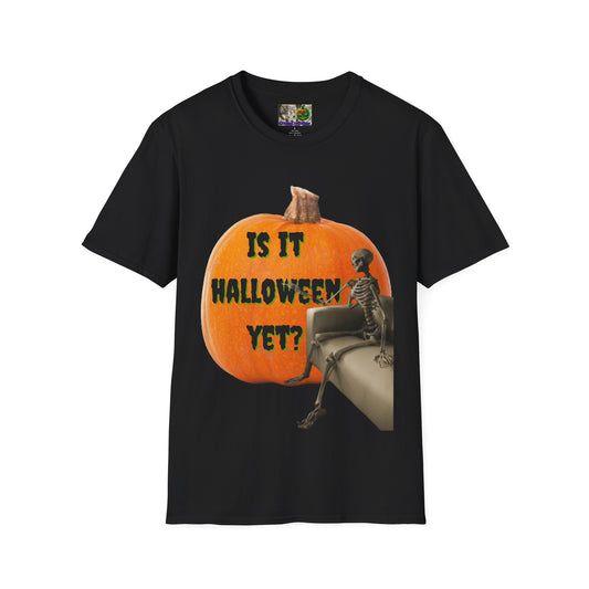 Is it Halloween yet? Skeleton's Giant Pumpkin Dark colors Unisex T-Shirt by CreepyCrafts.boo