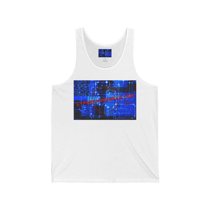 Cypherpunkgear.com logo Unisex Jersey Tank Top by cypherpunkgear.com