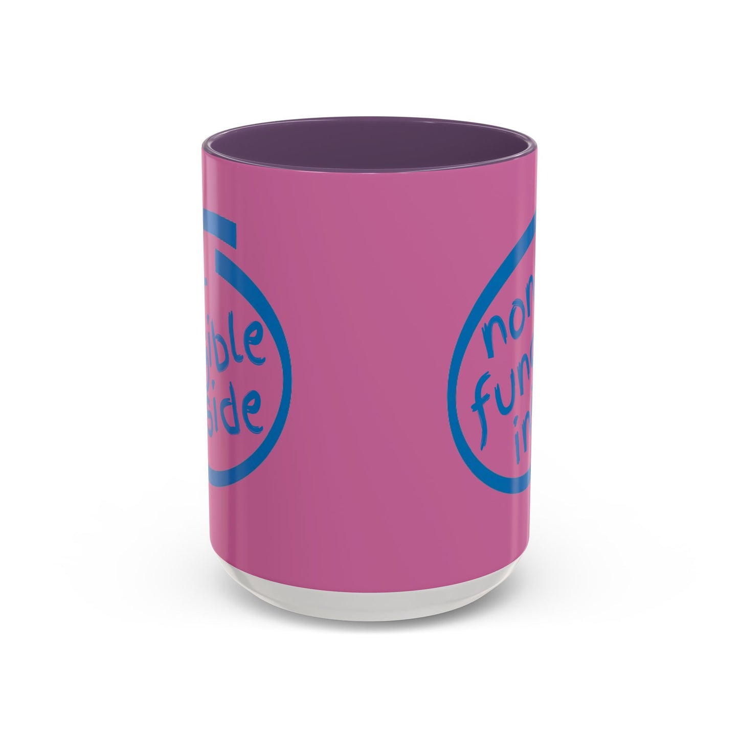 Non-Fungible Inside Pink Accent Mug by cypherpunkgear.com