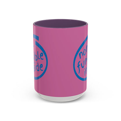 Non-Fungible Inside Pink Accent Mug by cypherpunkgear.com