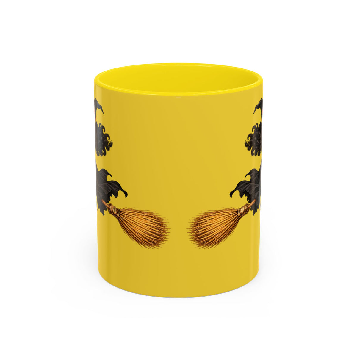 Velvet Vex Yellow Accent Mug by CreepyCrafts.boo