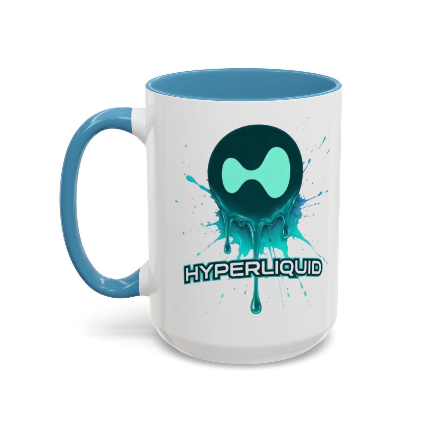 HYPE Drip White Accent Mug by cypherpunkgear.com