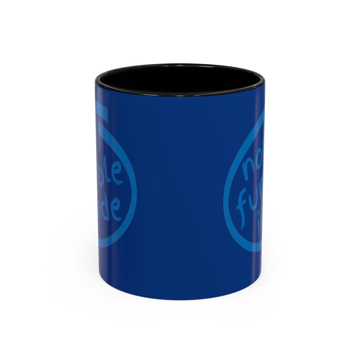 Non-Fungible Inside Dark Blue Accent Mug by cypherpunkgear.com