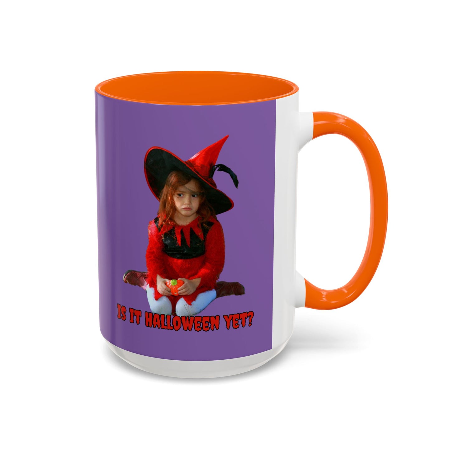 Is it Halloween yet? Light Purple Accent Mug by CreepyCrafts.boo