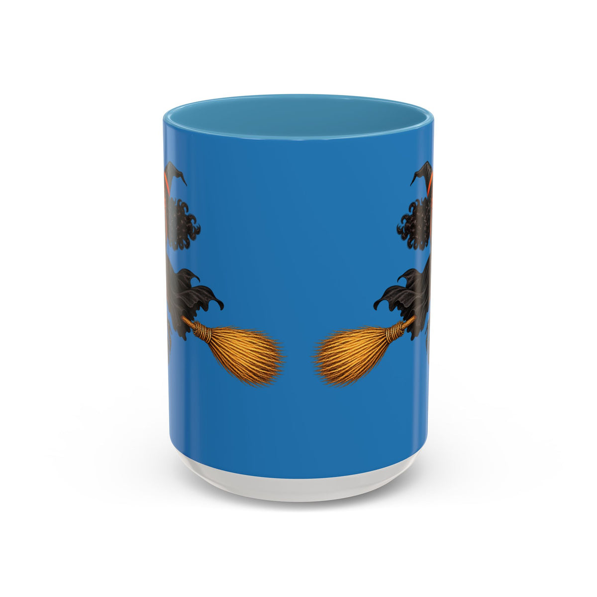 Velvet Vex Blue Accent Mug by CreepyCrafts.boo