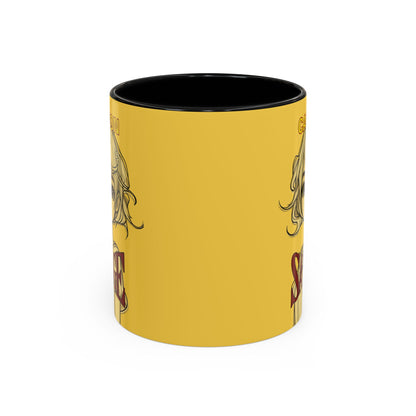 Caution, Savage Yellow Accent Mug by cypherpunkgear.com