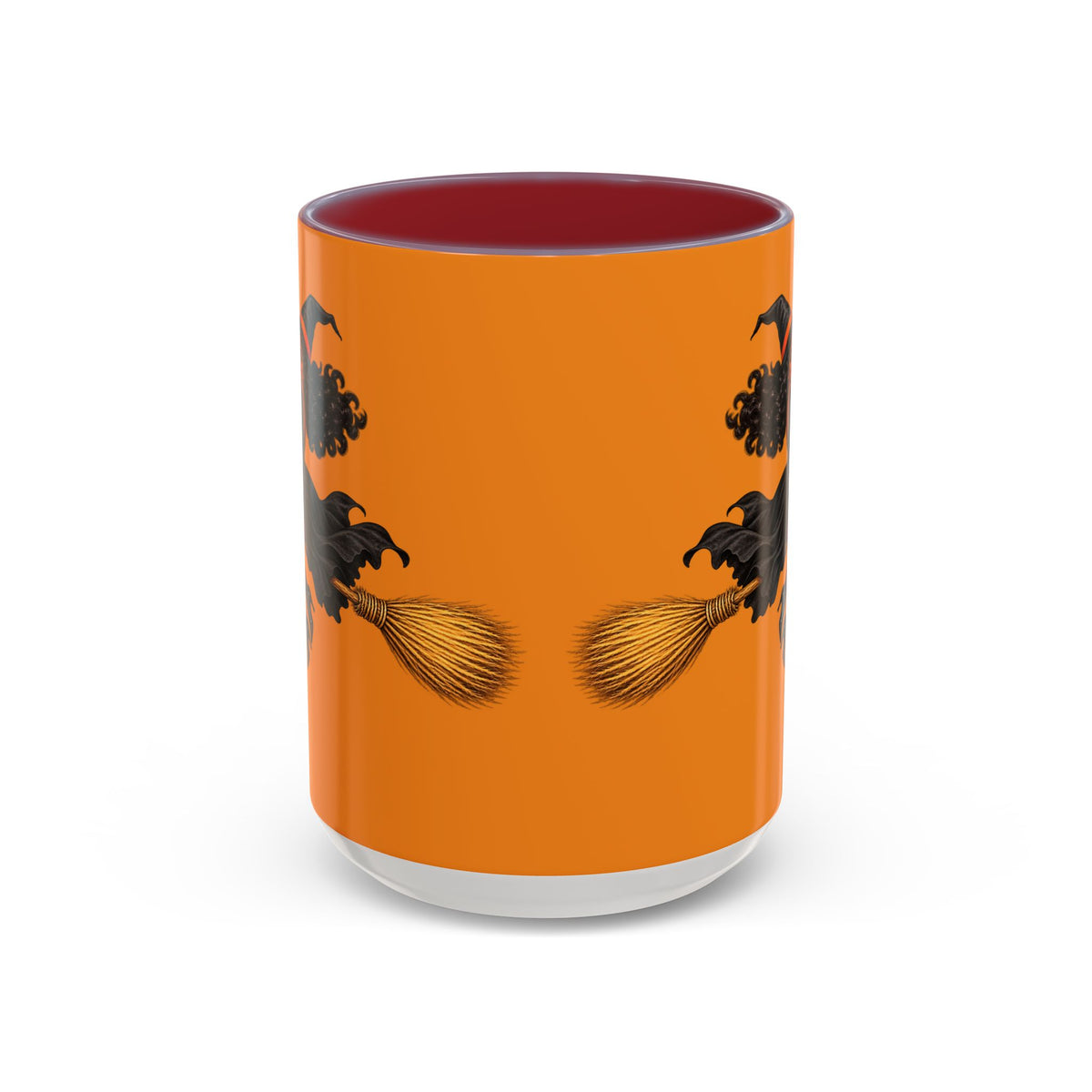 Velvet Vex Orange Accent Mug by CreepyCrafts.boo