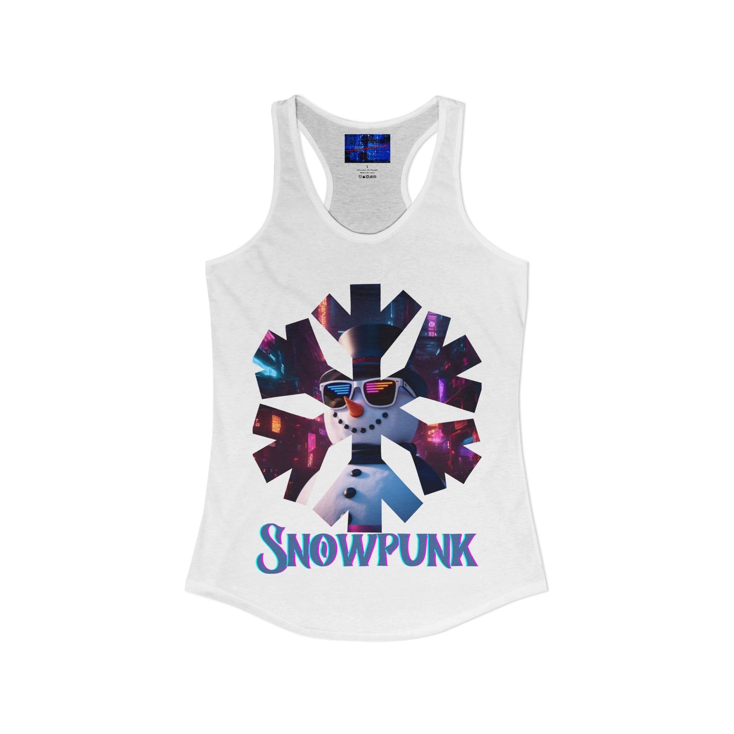 Snowpunk Women's Racerback Tank Top by cypherpunkgear.com
