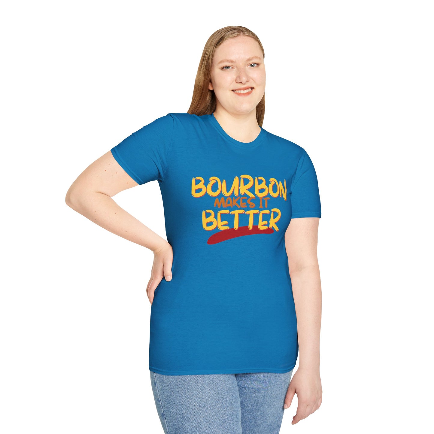 ¡Bourbon lo mejora con cypherpunkgear! Camiseta unisex de estilo suave
