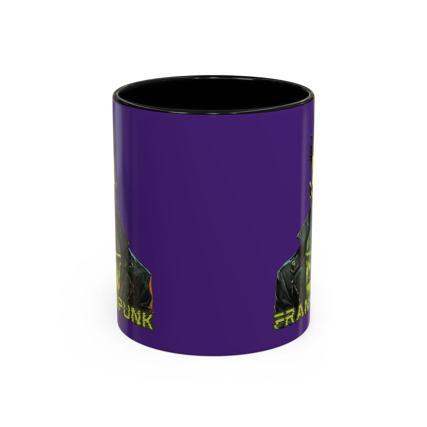 Frankenpunk Purple Accent Mug by CreepyCrafts.boo