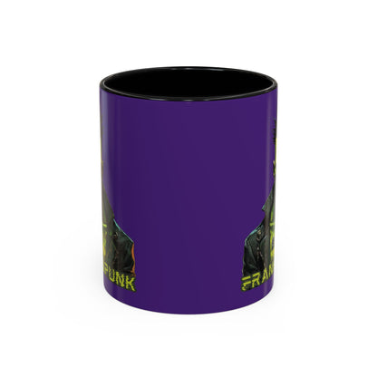 Frankenpunk Purple Accent Mug by CreepyCrafts.boo