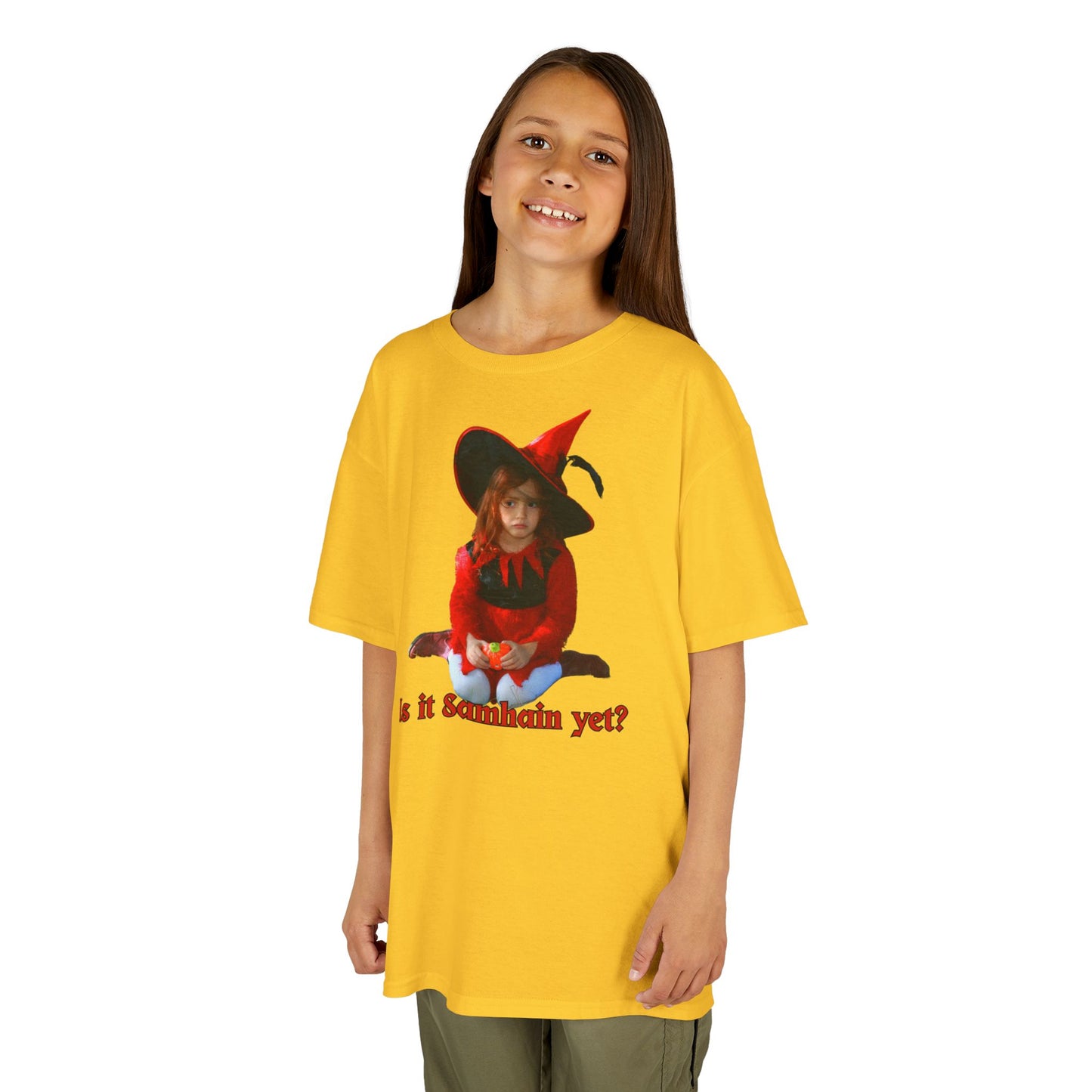 Is it Samhain yet? Kids Heavy Cotton™ Tee by CreepyCrafts.boo