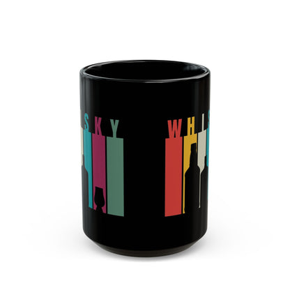 Whisky spelled without an 'e' Black Mug by cypherpunkgear.com