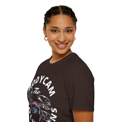 Bodycam the Politicians Drone Dark colors Unisex T-Shirt by cypherpunkgear.com