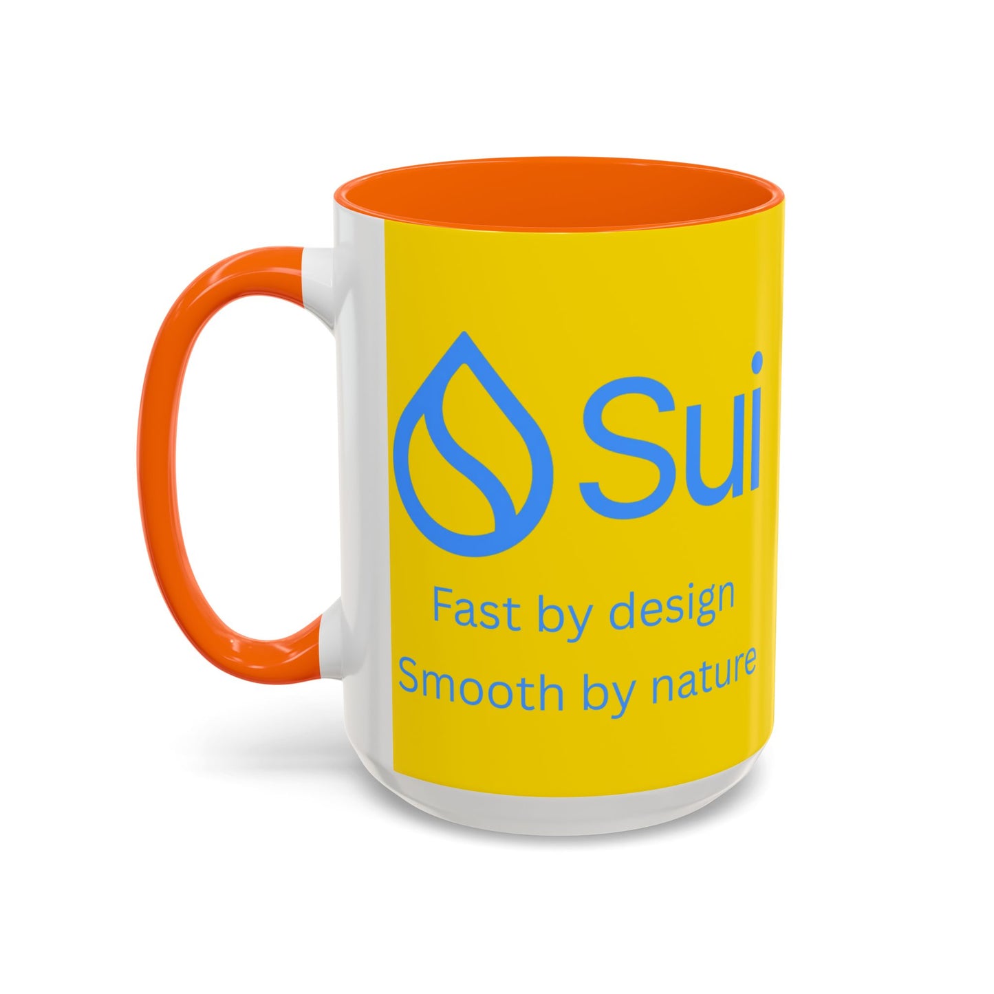 SUI Yellow Accent Mug by cypherpunkgear.com