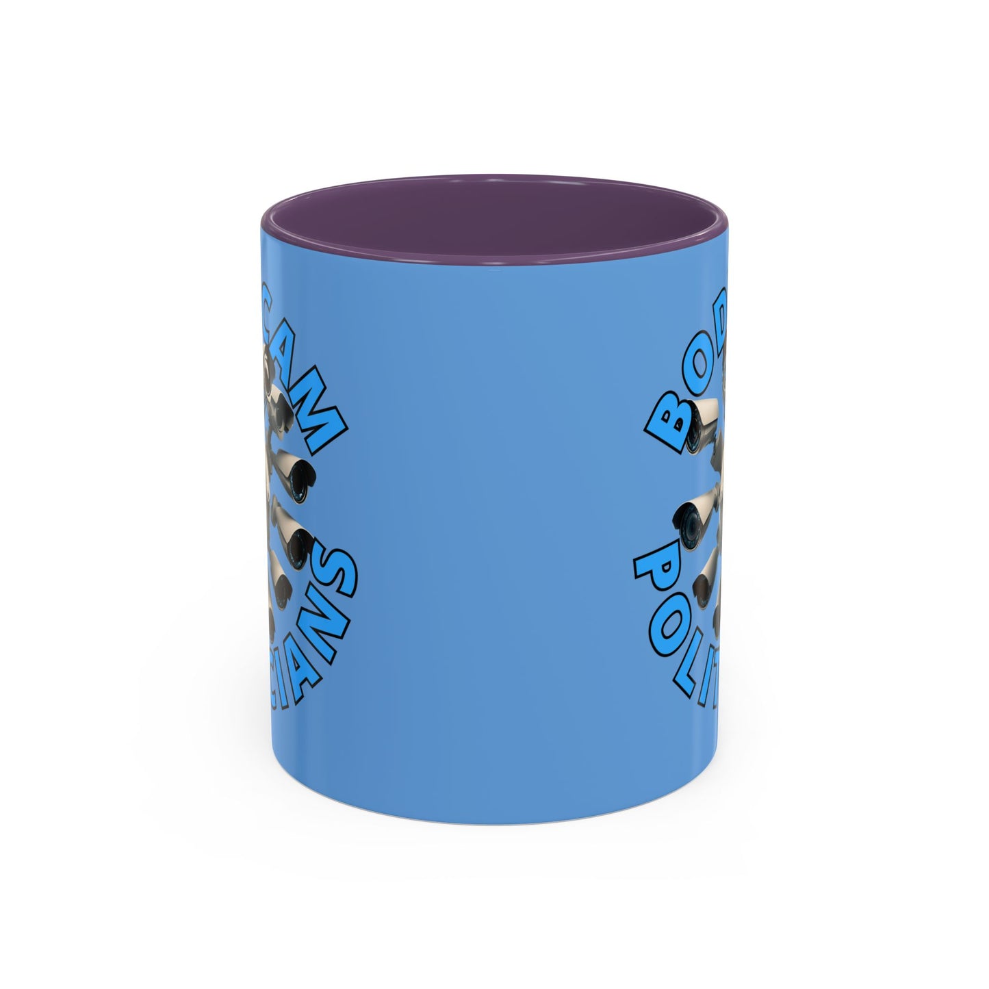 Bodycam the Politicians Cameras Light Blue Accent Mug by cypherpunkgear.com