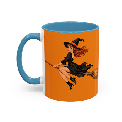 Hazel Hex Orange Accent Mug by CreepyCrafts.boo