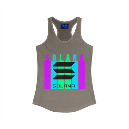 Solana (SOL) Freedom Women's Racerback Tank Top by cypherpunkgear.com