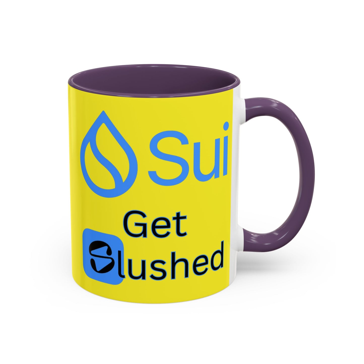 Sui: Get Slushed Yellow Accent Mug by cypherpunkgear.com