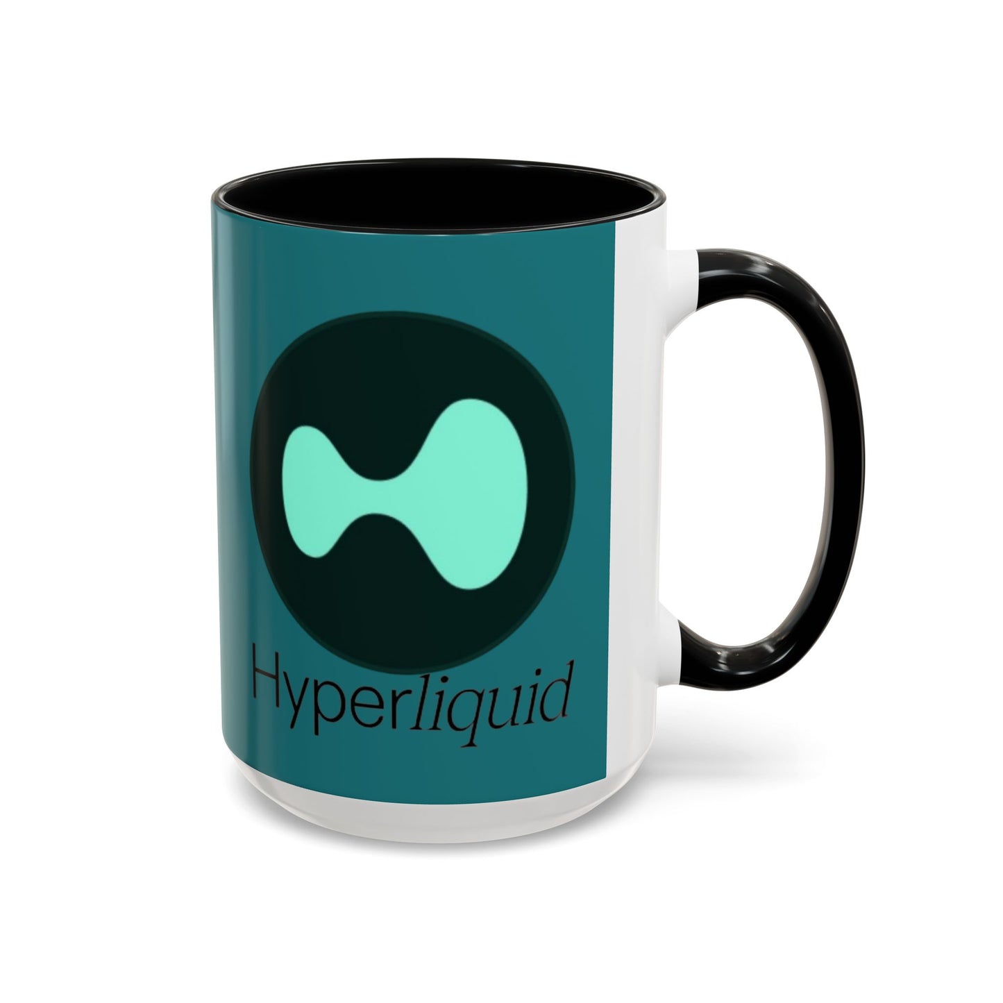 Hyperliquid Black font Hyperliquid Accent Mug by cypherpunkgear.com