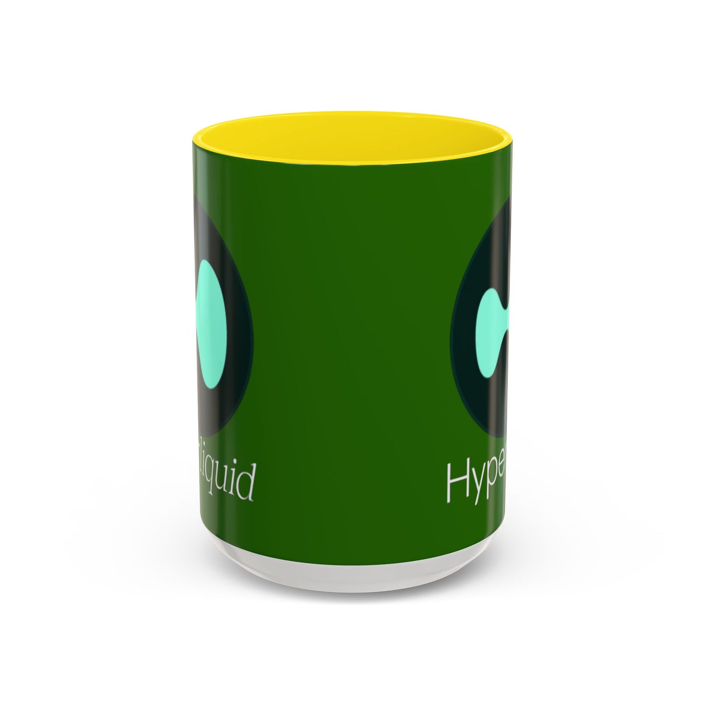 Hyperliquid White font Green Accent Mug by cypherpunkgear.com