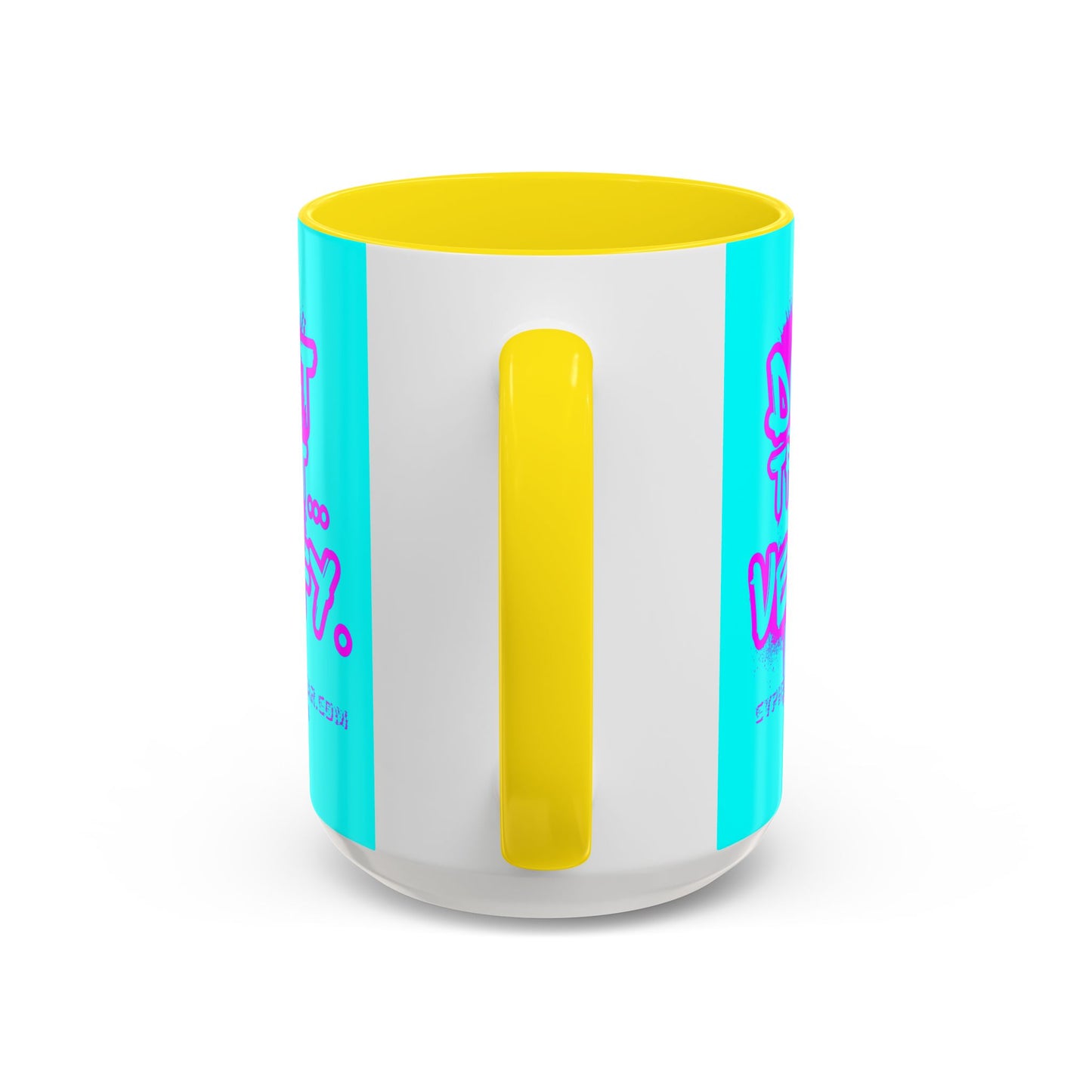 Don't Trust...Verify. Cyan Accent Mug by cypherpunkgear.com