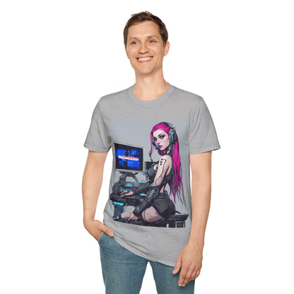 Netrunner Cyberpunk Unisex T-Shirt by cypherpunkgear