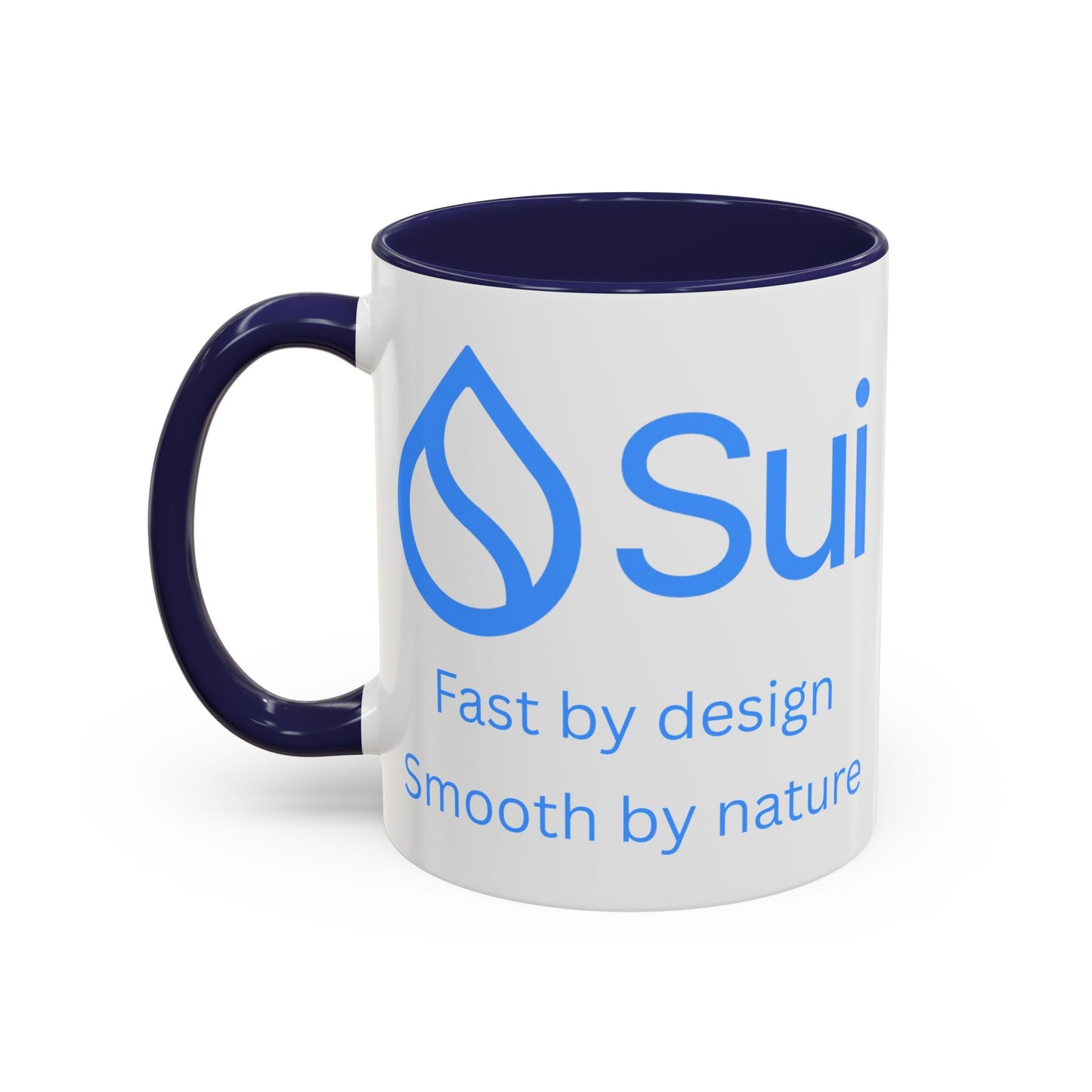 SUI White Accent Mug by cypherpunkgear.com